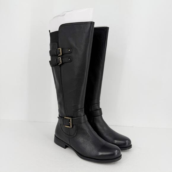 Naturalizer Womens Jessie Knee High Boots US 8 M WC EU 38.5 Black Leather NIB - Picture 5 of 11